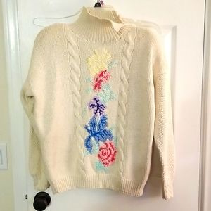 100% cotton hand knit sweater